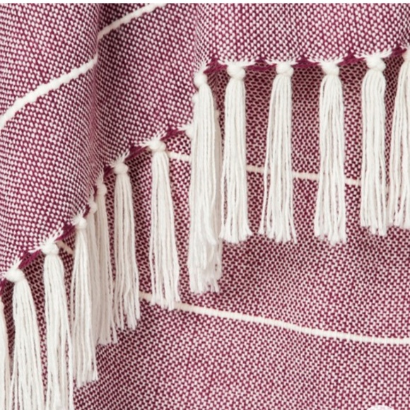 Woven Stripe Throw Blanket - Picture 3 of 6